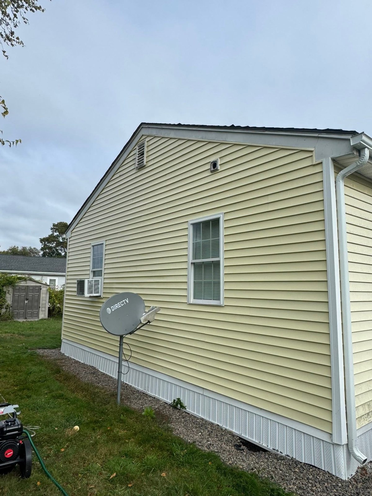 House siding after washing