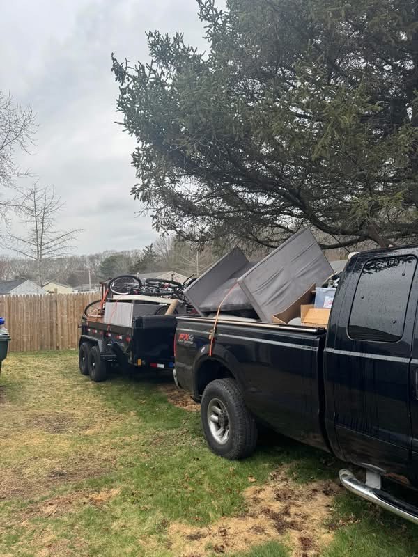 Truck loaded for junk removal